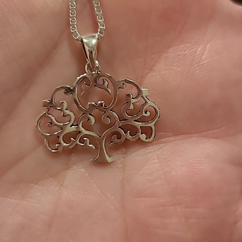 Tree of life sterling silver necklace